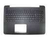 Tastatur inkl. Topcase DE (deutsch) schwarz/schwarz mit gebürstetem Muster original für Asus R557LA