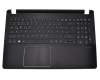 Tastatur inkl. Topcase DE (deutsch) schwarz/schwarz original für Acer Aspire V5-573P-9899