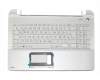 Tastatur inkl. Topcase DE (deutsch) weiß/weiß original für Toshiba Satellite L50-B1356