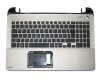 A000295770 Original Toshiba Tastatur inkl. Topcase DE (deutsch) schwarz/silber