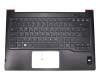 Tastatur inkl. Topcase DE (deutsch) schwarz/schwarz mit Backlight original für Fujitsu LifeBook U772 (VFY:U7720MXP21DE)