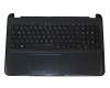 Tastatur inkl. Topcase DE (deutsch) schwarz/schwarz original für HP Compaq 15-a000