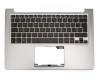 Tastatur inkl. Topcase DE (deutsch) schwarz/silber mit Backlight original für Asus ZenBook UX303UB-R4044T