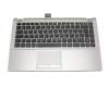 Tastatur inkl. Topcase DE (deutsch) schwarz/silber für Asus U46SV