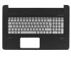 V150602CK1 Original Sunrex Tastatur inkl. Topcase DE (deutsch) silber/schwarz mit Backlight