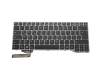 Tastatur DE (deutsch) schwarz mit Backlight original für Fujitsu LifeBook E743