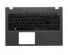 Tastatur inkl. Topcase DE (deutsch) schwarz/grau original für Acer Aspire E5-573G-59ST