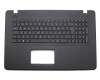 Tastatur inkl. Topcase DE (deutsch) schwarz/schwarz original für Asus X751LDV