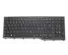 S26391-F166-B821 Fujitsu Tastatur DE (deutsch) schwarz/schwarz glänzend