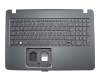 Tastatur inkl. Topcase DE (deutsch) schwarz/schwarz mit Backlight original für Acer Aspire F15 (F5-573G-78DN)