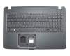 Tastatur inkl. Topcase DE (deutsch) schwarz/schwarz mit Backlight original für Acer Aspire F15 (F5-573G-500N)