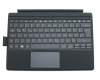 Tastatur inkl. Topcase DE (deutsch) schwarz/schwarz mit Backlight original für Acer Switch Alpha 12 (SA5-271)