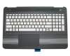 Tastatur inkl. Topcase DE (deutsch) silber/schwarz mit Backlight original für HP Pavilion 15-bc000