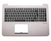 Tastatur inkl. Topcase DE (deutsch) schwarz/grau mit Backlight original für Asus ZenBook UX510UW
