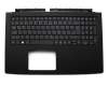 Tastatur inkl. Topcase DE (deutsch) schwarz/schwarz mit Backlight original für Acer Aspire V 15 Nitro (VN7-592G-79DV)