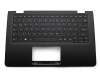 Tastatur inkl. Topcase DE (deutsch) schwarz/schwarz original für Lenovo Yoga 300-11IBR (80M1)