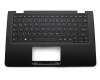 Tastatur inkl. Topcase DE (deutsch) schwarz/schwarz original für Lenovo Flex 3-1130 (80LY000BCF)