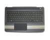 HPM14M53D0-9202 Original Chicony Tastatur inkl. Topcase DE (deutsch) schwarz/schwarz