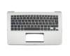 PK1316W223S Original Compal Tastatur inkl. Topcase DE (deutsch) schwarz/silber