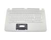 Tastatur inkl. Topcase DE (deutsch) weiß/silber original für HP Pavilion 17-f000