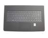 35039215 Original Medion Tastatur inkl. Topcase IT (italienisch) schwarz/schwarz mit Backlight