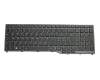 FUJ:CP724639-XX Original Fujitsu Tastatur CH (schweiz) schwarz/schwarz matt mit Backlight