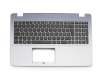 0KNB0-610WGE00 Original Asus Tastatur inkl. Topcase DE (deutsch) schwarz/silber