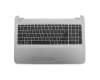 Tastatur inkl. Topcase DE (deutsch) schwarz/silber grauer Beschriftung original für HP 15-ay500