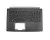 6B.GS1N2.012 Original Acer Tastatur inkl. Topcase DE (deutsch) schwarz/grau mit Backlight