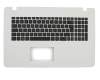 Tastatur inkl. Topcase DE (deutsch) schwarz/weiß original für Asus R752LAV
