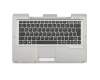 FUJ:CP657608-XX Original Fujitsu Tastatur inkl. Topcase DE (deutsch) schwarz/silber