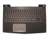 Tastatur inkl. Topcase DE (deutsch) schwarz/schwarz original für Lenovo Legion Y520-15IKBN (80WK)