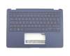 90NB0EN1-R30100 Original Asus Tastatur inkl. Topcase DE (deutsch) schwarz/blau mit Backlight