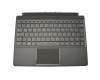 Tastatur inkl. Topcase DE (deutsch) schwarz/schwarz mit Backlight original für Lenovo IdeaPad Miix 720-12IKB (80VV002QMZ)