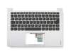 V154420BK1-GR Original Sunrex Tastatur inkl. Topcase DE (deutsch) schwarz/silber mit Backlight