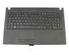 Tastatur inkl. Topcase DE (deutsch) schwarz/schwarz mit Backlight original für Acer TravelMate P2510-G2-MG