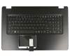 Tastatur inkl. Topcase DE (deutsch) schwarz/schwarz mit Backlight original für Acer Aspire F17 (F5-771G-54C5)