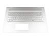 Tastatur inkl. Topcase DE (deutsch) silber/silber mit Backlight original für HP Envy 17-ae100