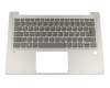 5CB0N79734 Original Lenovo Tastatur inkl. Topcase DE (deutsch) grau/silber mit Backlight