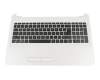 Tastatur inkl. Topcase DE (deutsch) schwarz/weiß original für HP 15-ba100