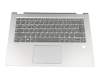 Tastatur inkl. Topcase DE (deutsch) grau/silber original für Lenovo Yoga 520-14IKB (80X800KHGE)