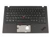Tastatur inkl. Topcase DE (deutsch) schwarz/schwarz mit Backlight und Mouse-Stick original für Lenovo ThinkPad X1 Carbon 6th Gen (20KH/20KG)