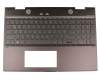 Tastatur inkl. Topcase DE (deutsch) schwarz/schwarz mit Backlight original für HP Envy x360 15-cn0000