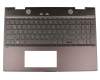 Tastatur inkl. Topcase DE (deutsch) schwarz/schwarz mit Backlight original für HP Envy x360 15-cn1002ng (5WA80EA)