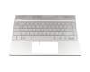 Tastatur inkl. Topcase DE (deutsch) silber/silber mit Backlight original für HP Envy 13-ah0400ng (4PM18EA)