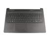 Tastatur inkl. Topcase DE (deutsch) schwarz/schwarz mit TP/DVD, Oberflächenstruktur "Diamond" original für HP 17-by0000