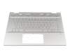 Tastatur inkl. Topcase DE (deutsch) silber/silber mit Backlight original für HP Pavilion x360 14-cd0100