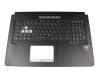 V170762HE1 GR Original Sunrex Tastatur inkl. Topcase DE (deutsch) schwarz/schwarz mit Backlight