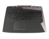 90NR0EU1-R31GE0 Original Asus Tastatur inkl. Topcase DE (deutsch) schwarz/schwarz mit Backlight - mit Lautsprechern -