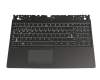 Tastatur inkl. Topcase DE (deutsch) schwarz/schwarz mit Backlight original für Lenovo Legion Y530-15ICH (81FV)